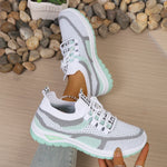 Two-Color Casual Walking Sneaker