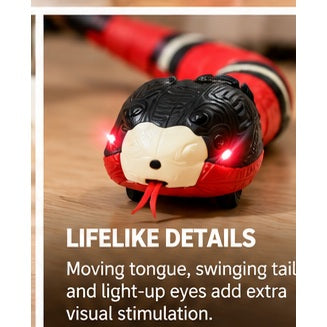 SlitherChase lifelike light-up details